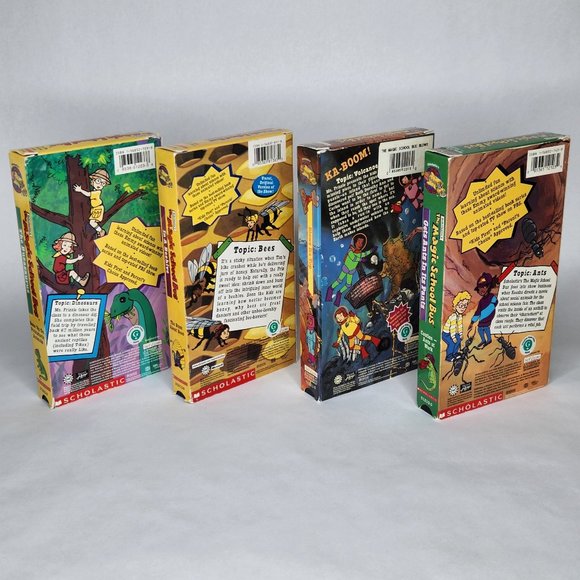 The Magic School Bus Lot of 4 VHS Tapes 90s Vintage - Picture 2 of 4